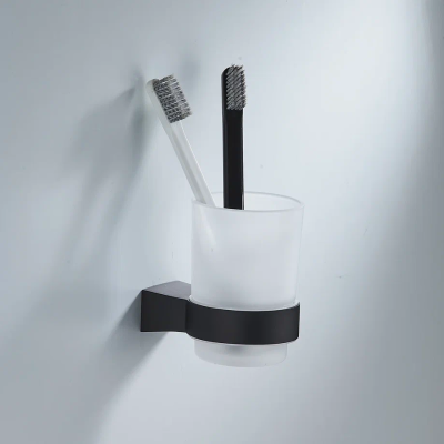 Стакан для ванной комнаты Shevanik SG5712H, черный фото в интернет-магазине Русалия