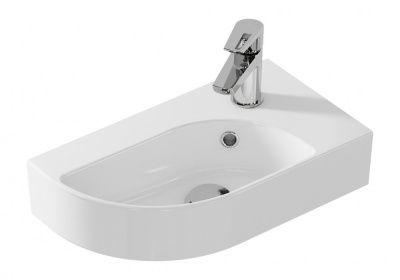 Умывальник угловой Cameo 45 S-UM-CAM45/1-w правая Cersanit фото в интернет-магазине Русалия