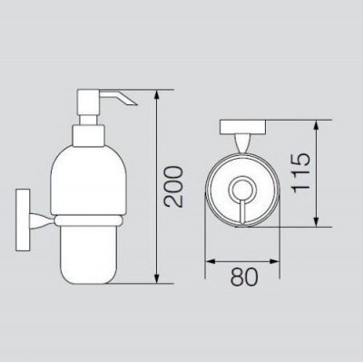 Дозатор жидкого мыла настенный VR.STD-7770.BR Stanford Bronzo Veragio фото в интернет-магазине Русалия