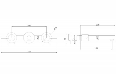 Смеситель ABBER Emotion AF88121RG скрытого монтажа для раковины, розовое золото фото в интернет-магазине Русалия