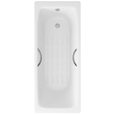 Чугунная ванна Biove 170х75 DLR220509R-AS с ручками, с антислипом Delice фото в интернет-магазине Русалия