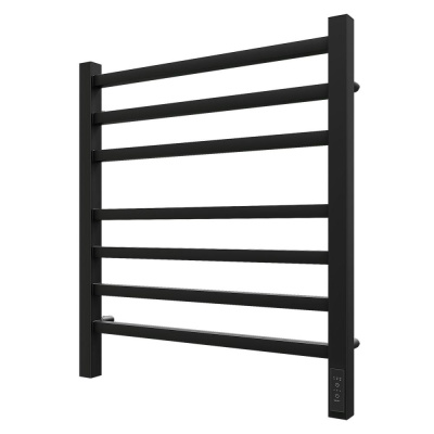 Полотенцесушитель электрический Point Вега PN71856B П7 500x600, диммер справа, черный фото в интернет-магазине Русалия