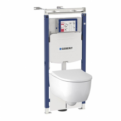 Комплект унитаз Icon Rimfree с инсталляцией 500.362.TC.I Geberit фото в интернет-магазине Русалия