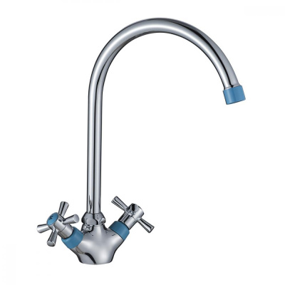 Смеситель для кухни DECOROOM DR51 (DR51028-Blue) фото в интернет-магазине Русалия