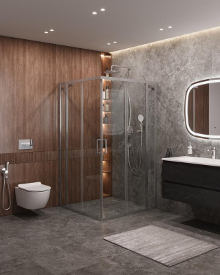 Душевой уголок CEZARES MOLVENO-A-22-90+20-C-Cr-IV фото в интернет-магазине Русалия