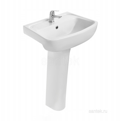Раковина Santek Лонги 550х420 отверстие под смеситель 1WH501755 фото в интернет-магазине Русалия
