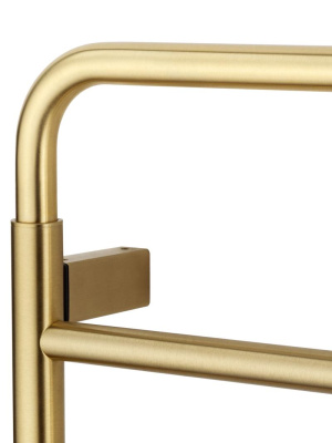 Полотенцесушитель электрический WONZON & WOGHAND WISMAR, Брашированное золото (WW-AL201-BG) фото в интернет-магазине Русалия