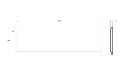Передняя панель для акриловой ванны CEZARES EM-180-SCR-W37 фото в интернет-магазине Русалия