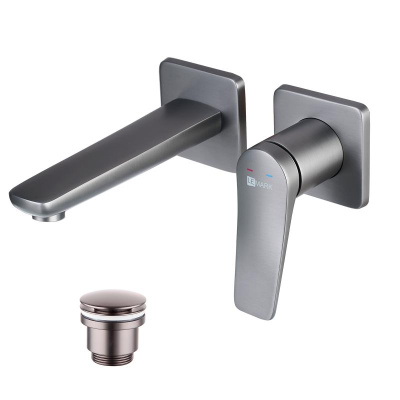 Смеситель Lemark Bronx для раковины встраиваемый (LM3736GM) фото в интернет-магазине Русалия