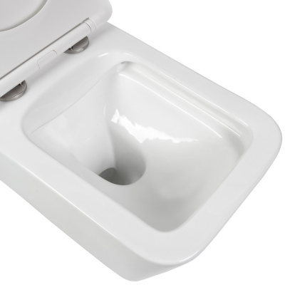 BOND F04-10 Унитаз подвесной безободковый с сиденьем с микролифтом фото в интернет-магазине Русалия