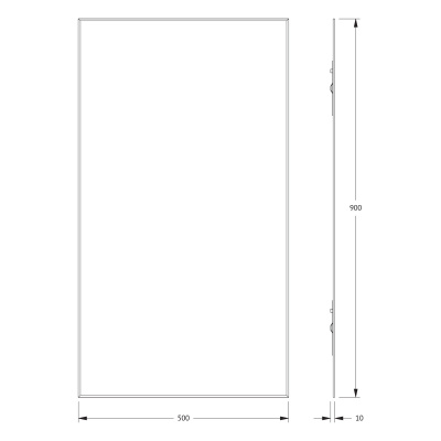 Зеркало настенное с фацетом Standard EVOFORM 50x90 см, BY 0224 фото в интернет-магазине Русалия