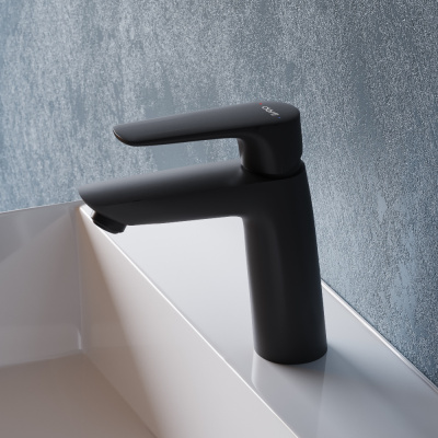 D40102122 Prime new cмеситель для умывальника, черный фото в интернет-магазине Русалия