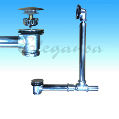 Слив-перелив автоматический, хром Elegansa фото в интернет-магазине Русалия