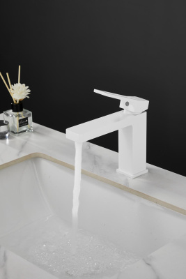 Смеситель для раковины HAIBA цвет: белый (HB10732-8) фото в интернет-магазине Русалия