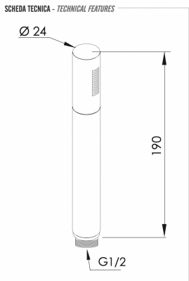 Ручной душ Remer 317MMNPX, никель брашированный фото в интернет-магазине Русалия