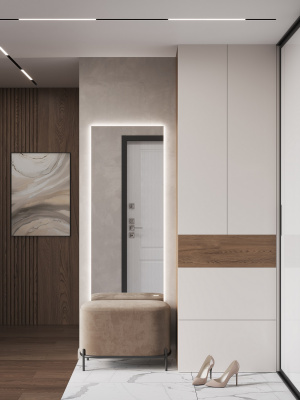 Зеркало ECLIPSE SMART 60х145 A64155 с ореольной подсветкой Cersanit фото в интернет-магазине Русалия