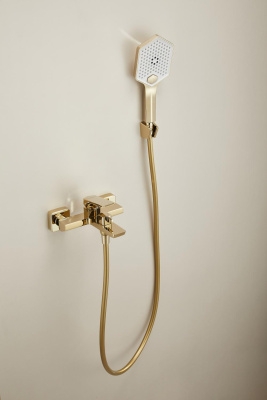 Смеситель для ванны HAIBA золотой (HB60726-5) фото в интернет-магазине Русалия