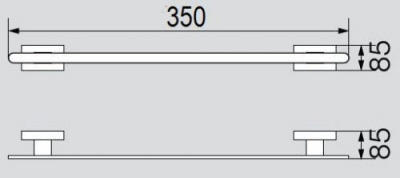 Полотенцедержатель 35 см VR.RMB-4920.CR Ramba Veragio фото в интернет-магазине Русалия