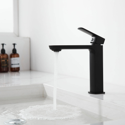 Смеситель для раковины Next VBF-1N1MB однорычажный, черный Vincea фото в интернет-магазине Русалия