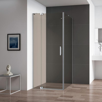 Душевой уголок CEZARES SLIDER-AH-1-100-90/100-BR-Cr фото в интернет-магазине Русалия