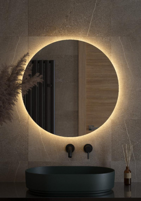 Зеркало с LED-подсветкой настенное OPTI DEFESTO d70 см, DF 2854 фото в интернет-магазине Русалия