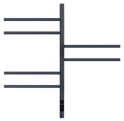 Полотенцесушитель электрический Vincea VTD-1S2CGE 43х80, графит, таймер фото в интернет-магазине Русалия