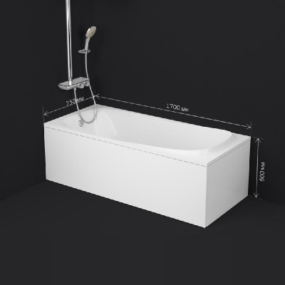 W30A-170-075W-A Sensation, ванна акриловая A0 170х75 см, шт Am.Pm фото в интернет-магазине Русалия