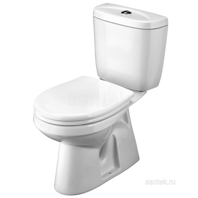 Унитаз - компакт вертикальный с сиденьем дюропласт Анимо 1WH302133 Сантек фото в интернет-магазине Русалия