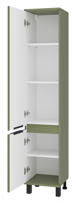 Шкаф - пенал Enfida 35 универсальный левый (зеленый) ENF-05035-0801L Brevita фото в интернет-магазине Русалия