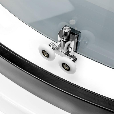 Душевое ограждение NEW TRENDY NEW VARIA BLACK 90x90x190 K-0566 (черный) фото в интернет-магазине Русалия