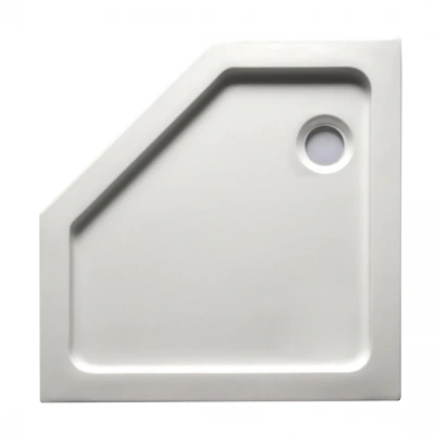 Душевой уголок С ПОДДОНОМ трапеция RUSH 3в1 PALM 100х100 PL1010set фото в интернет-магазине Русалия