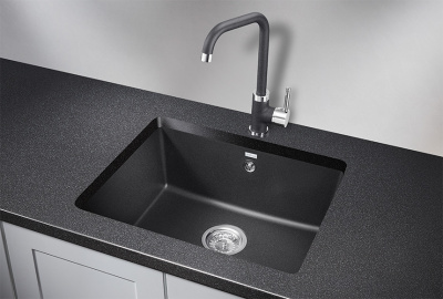 Кухонная мойка GRANULA (5551, ЧЁРНЫЙ) фото в интернет-магазине Русалия