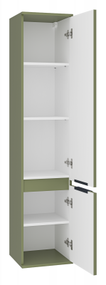 Шкаф - пенал Enfida 35 универсальный правый (зеленый) ENF-05035-0801R Brevita фото в интернет-магазине Русалия