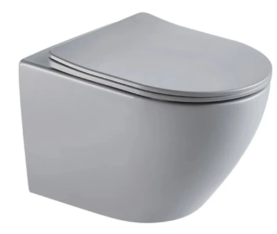 Унитаз подвесной Tornado Gid Tr2122TF-Lgm 62259Y серый матовый 49x36x36 фото в интернет-магазине Русалия