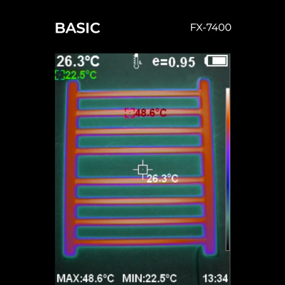 Полотенцесушитель электрический Fixsen BASIC 600х500 FX-7400W, белый FX-7400W фото в интернет-магазине Русалия