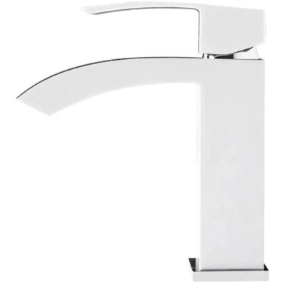 Смеситель для раковины Hansberge H1077W, белый/хром фото в интернет-магазине Русалия