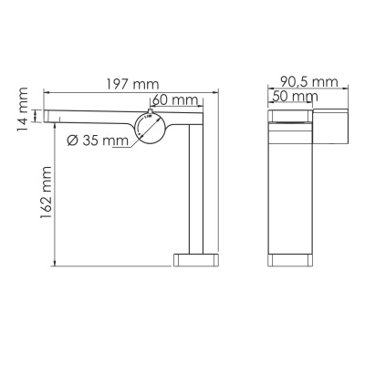 Elbe 7410 Смеситель для умывальника Wasserkraft фото в интернет-магазине Русалия