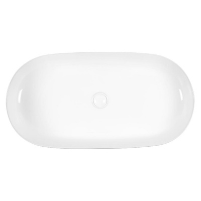 BOND S51-800 Раковина накладная 80*40*13,5см овальная белая фото в интернет-магазине Русалия
