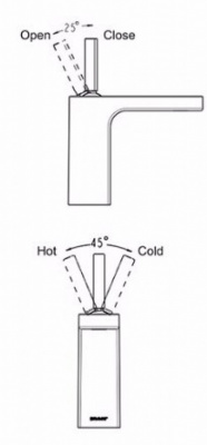 Смеситель для умывальника Spring F179113C Bravat фото в интернет-магазине Русалия