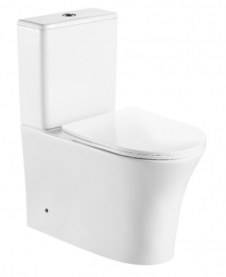 Унитаз ADIGE напольный безободковый Ceruttispa CT7836 (620х365х820) фото в интернет-магазине Русалия