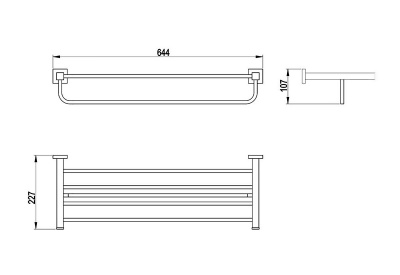 Полка для полотенец Timo Selene (10058/00) фото в интернет-магазине Русалия