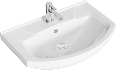 Подвесная тумба 76  Rodos белый ROD01071 + умывальник Элеганс 750 4620008197371 Aqwella фото в интернет-магазине Русалия