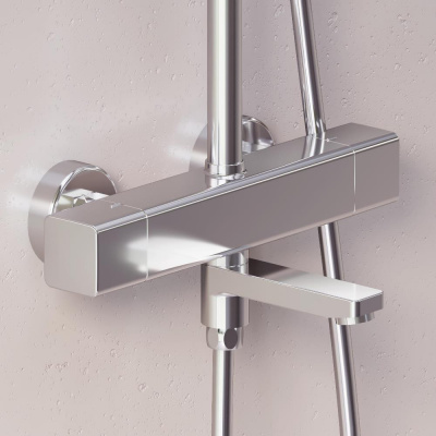 953810000 Gala душевая система с ванно  душевым ТМС смесителем, хром фото в интернет-магазине Русалия