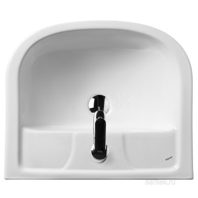 Раковина Santek Ладога 50 отверстие под смеситель 1WH110256 фото в интернет-магазине Русалия