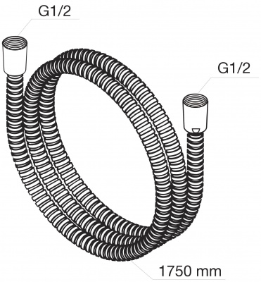 760400264 Душ.шланг, 1750 мм, шт фото в интернет-магазине Русалия