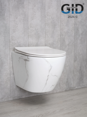 Унитаз подвесной Gid Ws2198 (СС) 62228Y под камень глянцевый 49x36x35.5 фото в интернет-магазине Русалия