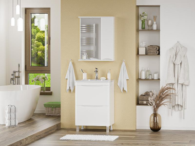 Зеркальный шкаф Атлантик 60 правый П-Атл-4060-010П Misty фото в интернет-магазине Русалия