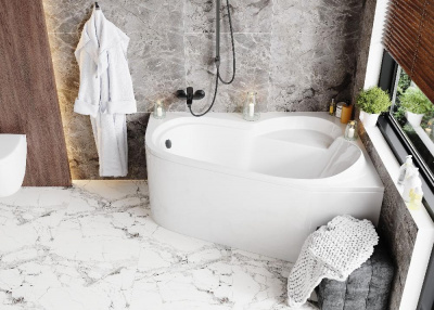 Акриловая ванна VAGNERPLAST SELENA 147x100 Right VPBA141SEL3PE-04 фото в интернет-магазине Русалия