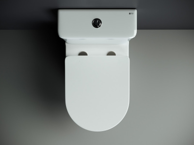 Унитаз компакт безободковый MIA CN1801 с сиденьем микролифт Ceramica Nova фото в интернет-магазине Русалия