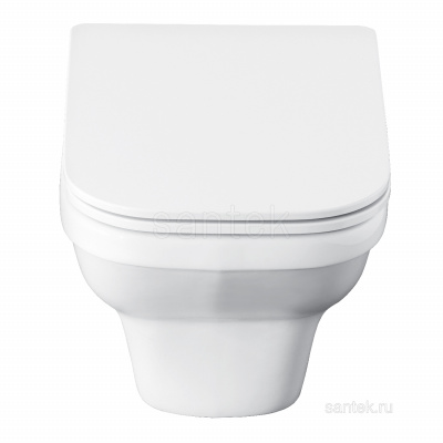 Унитаз подвесной безободковый с сиденьем микролифт rimless Лайн 1WH501574 Сантек фото в интернет-магазине Русалия